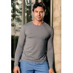 Blusa de Proteção UV Adulto Frelith Masculina - CINZA ESCURO