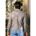 Blusa de Proteção UV Adulto Frelith Masculina - CINZA ESCURO
