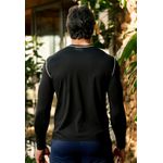 Blusa de Proteção UV Frelith Masculina Costura Trançada - PRETO