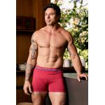 Boxer Frelith Sem Costura com Cós Personalizado - VERMELHO
