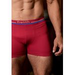 Boxer Frelith Sem Costura com Cós Personalizado - VERMELHO