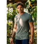 Camiseta Masculina Frelith Básica Crepe - CINZA