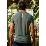 Camiseta Masculina Frelith Básica Crepe - CINZA