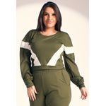 Conjunto Frelith com Recortes Diagonais - VERDE