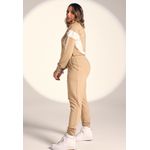 Conjunto Frelith com Recortes Diagonais - BEGE