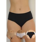 Kit 3 Calcinhas Frelith Básicas em Cotton - DIVERSOS