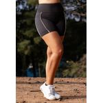 Short Fitness Frelith com Bolso e Filete - PRETO