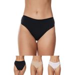 KIT COM 3 TANGÕES BÁSICOS EM COTTON LEVE COM CORES BÁSICAS - DIVERSOS