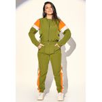 Conjunto Frelith Tactel com Recortes e Zíper - VERDE