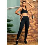 Legging Frelith Athletic com Recorte e Bolso - PRETO