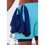 Short Masculino Esportivo Frelith 2 em 1 Com Proteção UV - VERDE ÁGUA