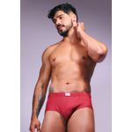 Slip Frelith Trabalhada Lisa - VERMELHO TERRA