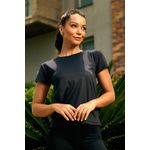 T-shirt Fitness Frelith New Trip - PRETO