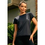 T-shirt Fitness Frelith New Trip - PRETO
