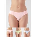 Kit 3 Calcinhas Emily Frelith Amarela, Coral e Off White - DIVERSOS