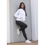 Blusa Moletom Frelith Lisa com Capuz - BRANCO