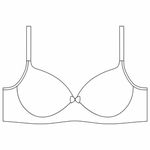 Sutiã Plus Size Base Manta Básico em Microfibra - BRANCO