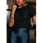Blusa Frelith Tricot Gola Alta - PRETO