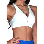Top Fitness Frelith Básico Liso em Microfibra - BRANCO