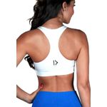 Top Fitness Frelith Básico Liso em Microfibra - BRANCO
