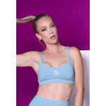 Top Fitness Frelith Básico em Microfibra - AZUL CLARO