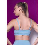 Top Fitness Frelith Básico em Microfibra - AZUL CLARO