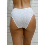 Kit 3 Calcinhas Frelith Love Rosa e Branco - ESTAMPADA