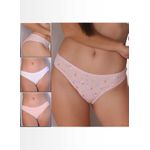 Kit 3 Calcinhas Sorvete Base Branco Exclusivo em Microfibra - ESTAMPADA