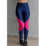 Legging Frelith Brilho Marinho e Pink - MARINHO