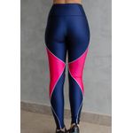 Legging Frelith Brilho Marinho e Pink - MARINHO