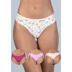 Kit 3 Fios Floral, Pink e Rosa em Microfibra - ESTAMPADA