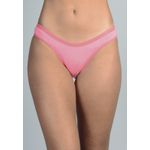 Kit 3 Calcinhas Frelith Floral, Coral e Branco em Cotton - ESTAMPADA