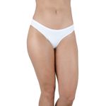 KIT 3 CALCINHAS FLORAL LOVE PINK BRANCO EM MICROFIBRA LEVE - ESTAMPADA