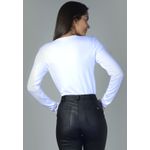 Blusa Frelith Manga Longa Lisa - BRANCO