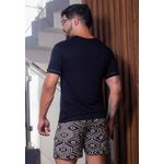 Pijama Verão Masculino Geométrico - ESTAMPADA