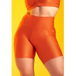 Short Fitness Frelith Bolso - LARANJA ESCURO