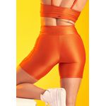 Short Fitness Frelith Bolso - LARANJA ESCURO