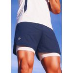 Short Masculino Esportivo Frelith 2 em 1 Com Proteção UV - MARINHO