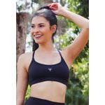 Top Fitness Frelith Liso em Microfibra - PRETO