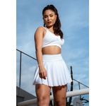 Short Saia Frelith Plissado - BRANCO