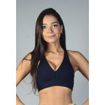Top Fitness Frelith Básico Liso em Microfibra - PRETO