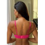 Sutiã Base Larga Franzido Frelith Básico - PINK
