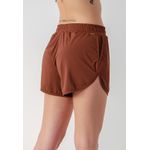 Saída Short Feminino Liso Frelith em Microfibra - MARROM