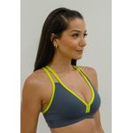 Top Fitness viés Color Frelith - CINZA ESCURO