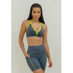 Top Fitness viés Color Frelith - CINZA ESCURO