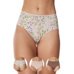 Kit 3 Fios Frelith Mix Flores Base e Castanho - ESTAMPADA