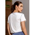 Cropped Visco Frelith Costura Trançada - OFF WHITE