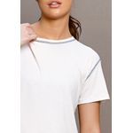 Cropped Visco Frelith Costura Trançada - OFF WHITE