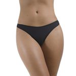 Kit Calcinhas com 3 Fios em Microfibra Branca Preta Chocolate - DIVERSOS