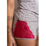 Pijama Verão Frelith com detalhe de Renda - ESTAMPADO
